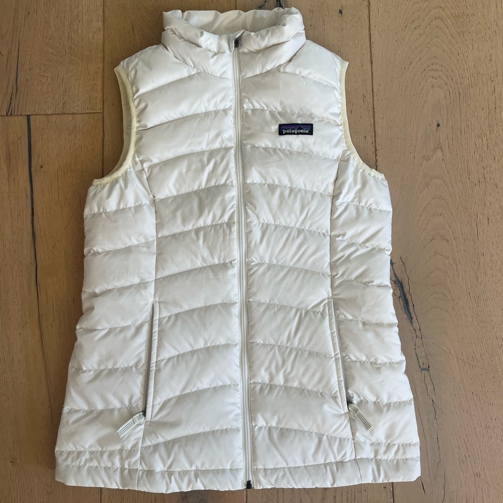 Patagonia White Puffer Vest